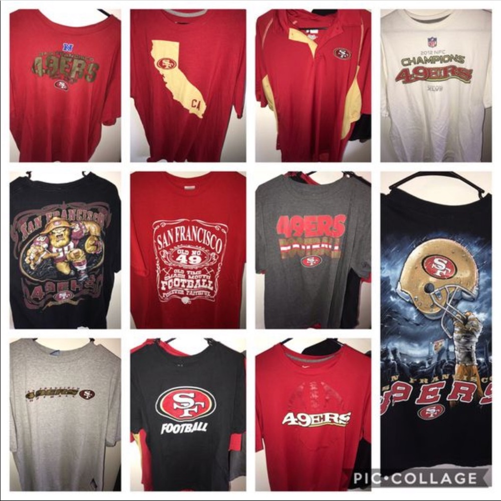 San Francisco 49ers XL lot 11 Shirts